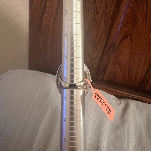 Shop LC Beautiful Jasper Stainless Steel Women’s Size 6.5 Ring, new with tag - Picture 8 of 10